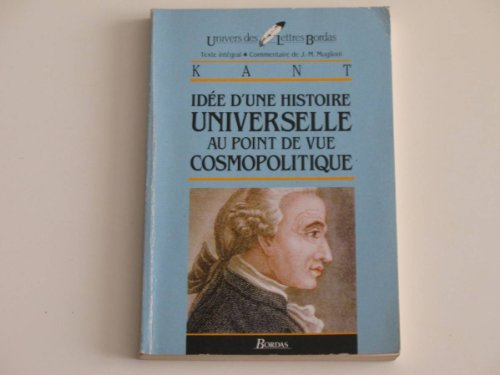 Idée d'une histoire universelle au point de vue cosmopolitique