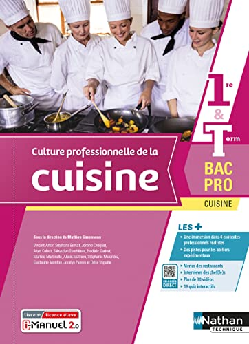 Culture professionnelle de la cuisine 1re & Term Bac Pro
