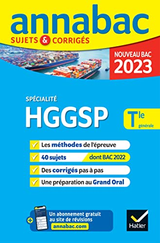 HGGSP spécialité Tle générale - sujets et corrigés - nouveau bac 2023