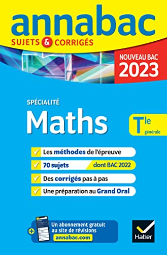 Maths spécialité Tle générale - sujets et corrigés - nouveau bac 2023