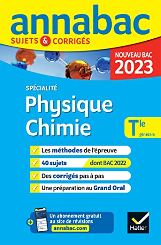 Physique-chimie Spécialité Tle générale - sujets et corrigés - nouveau bac 2023