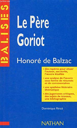 Le Père Goriot; Balzac