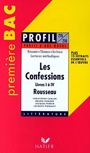 Les Confessions; Rousseau