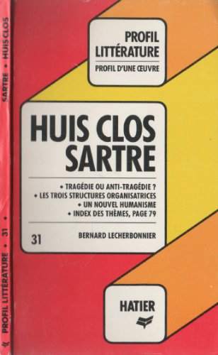 Huis clos ; Sartre