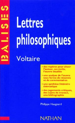 Lettres philosophiques ; Voltaire