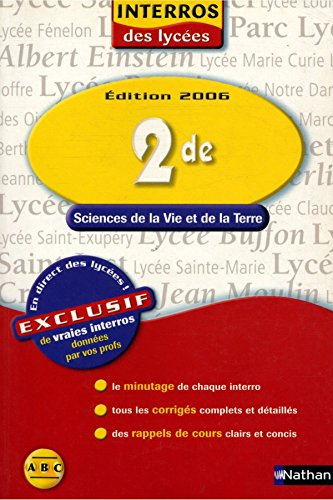 Sciences de la Vie et de la Terre 2de