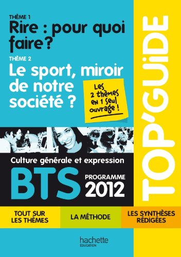 BTS Culture générale et expression programme 2010