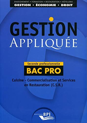 Gestion appliquée seconde professionnelle